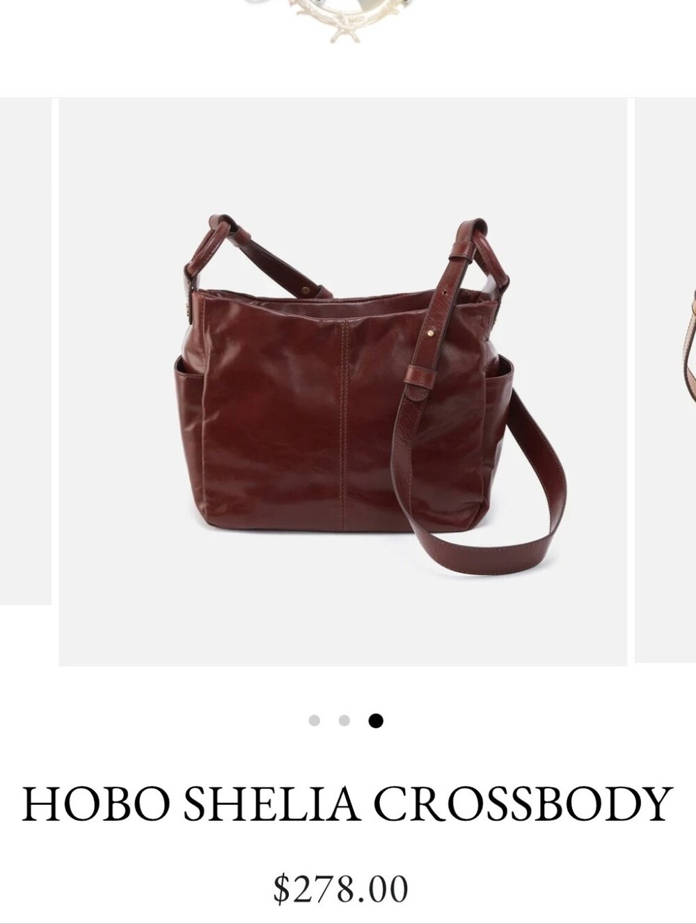 HOBO Shelia Crossbody Bag - Chestnut